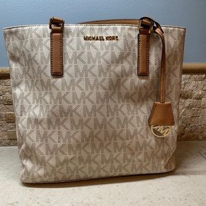 Michael Kors Mk Logo Tote Bag